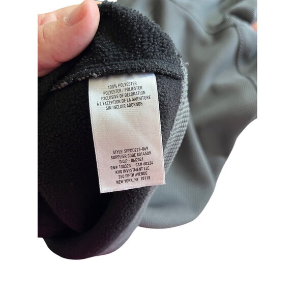 Spyder Speed Sweater Men's Medium Stretch Hooded Waffle Fleece Charcoal Gray - Picture 9 of 10